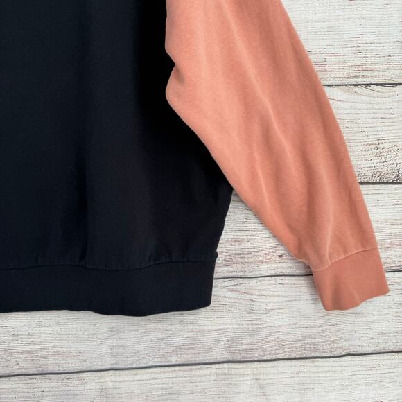 Nike Colorblock Embroidered Logo Crewneck Sweatshirt Women’s XL Black Pink Gray - Picture 7 of 13